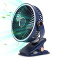 ChillClip™  5-Speed Portable Fan | 720° Rotation, LED Light, USB-C Rechargeable