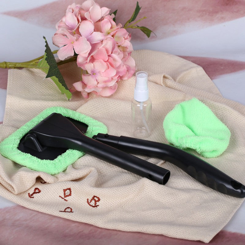 Windshield Cleaner - Long Handle Microfiber Wiper