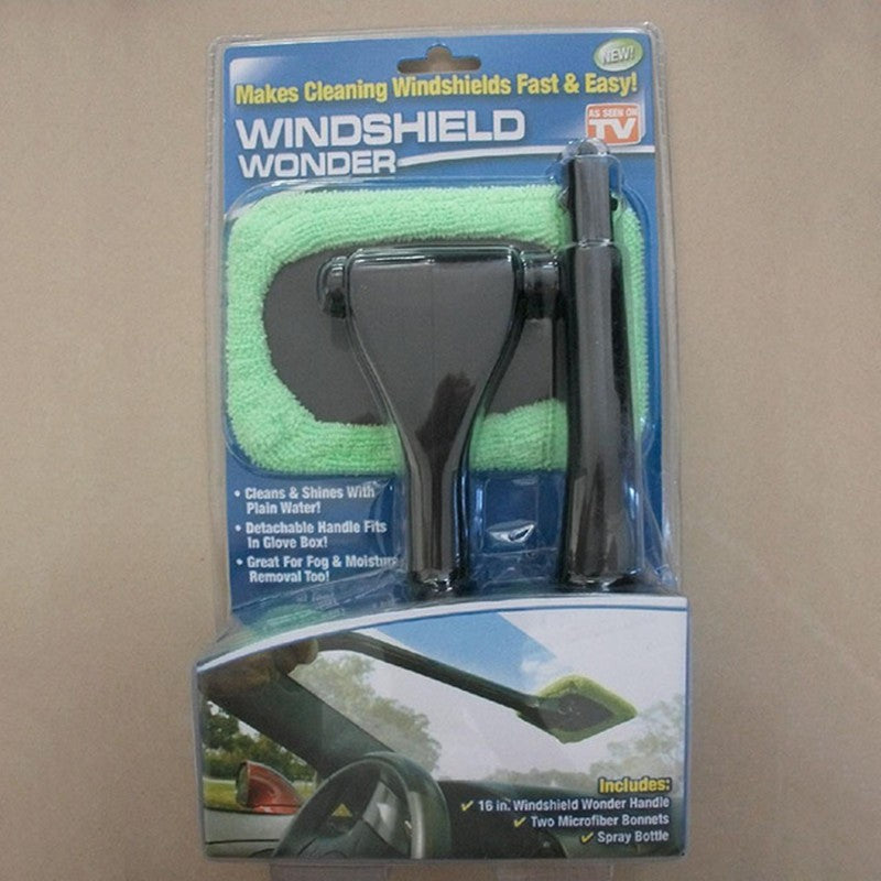 Windshield Cleaner - Long Handle Microfiber Wiper